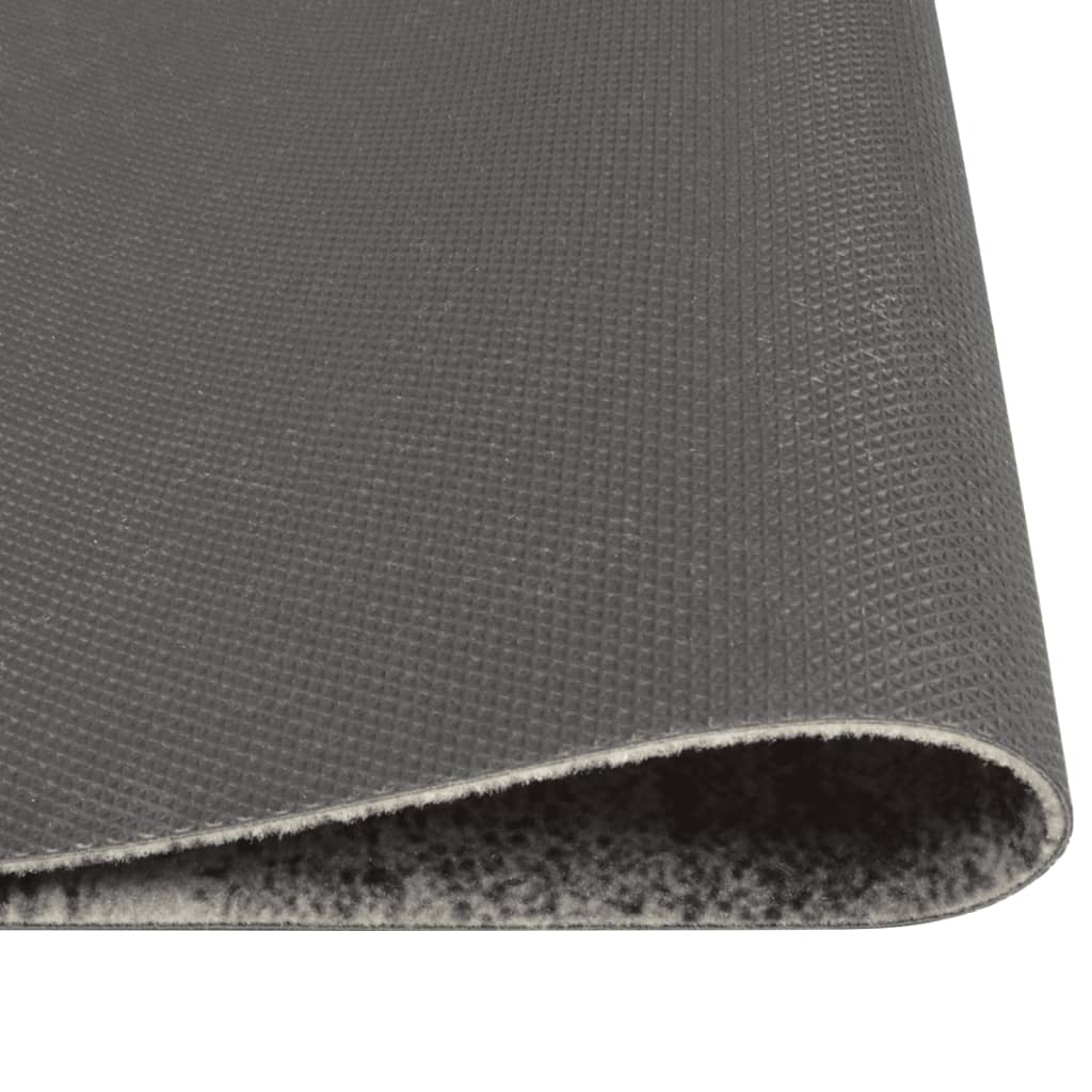 Kuhinjski tepih perivi s uzorkom betona 45 x 150 cm baršunasti
