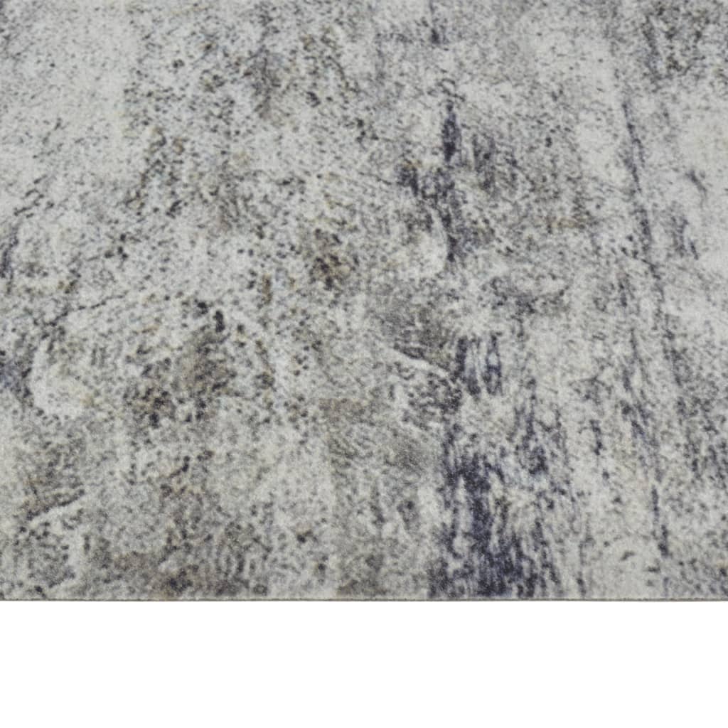 Kuhinjski tepih perivi s uzorkom betona 45 x 150 cm baršunasti