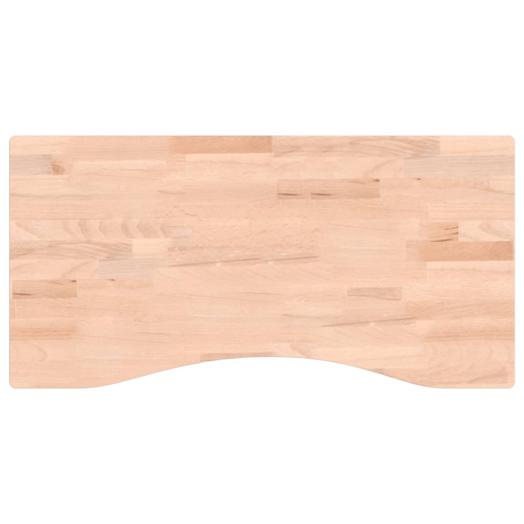 Ploča za radni stol 80x(36-40)x2,5 cm od masivne bukovine