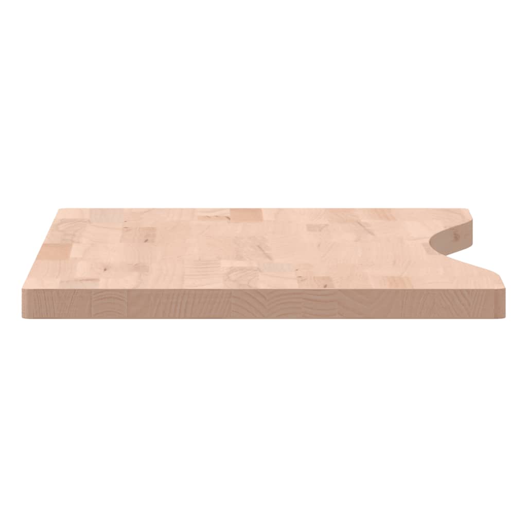 Ploča za radni stol 80x(36-40)x2,5 cm od masivne bukovine