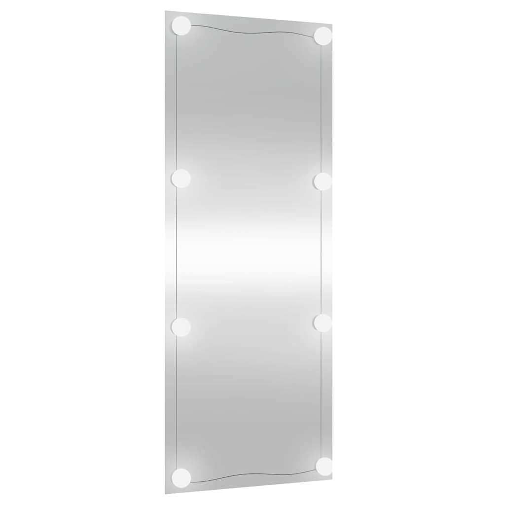 Zidno ogledalo s LED svjetlima 40 x 100 cm stakleno pravokutno