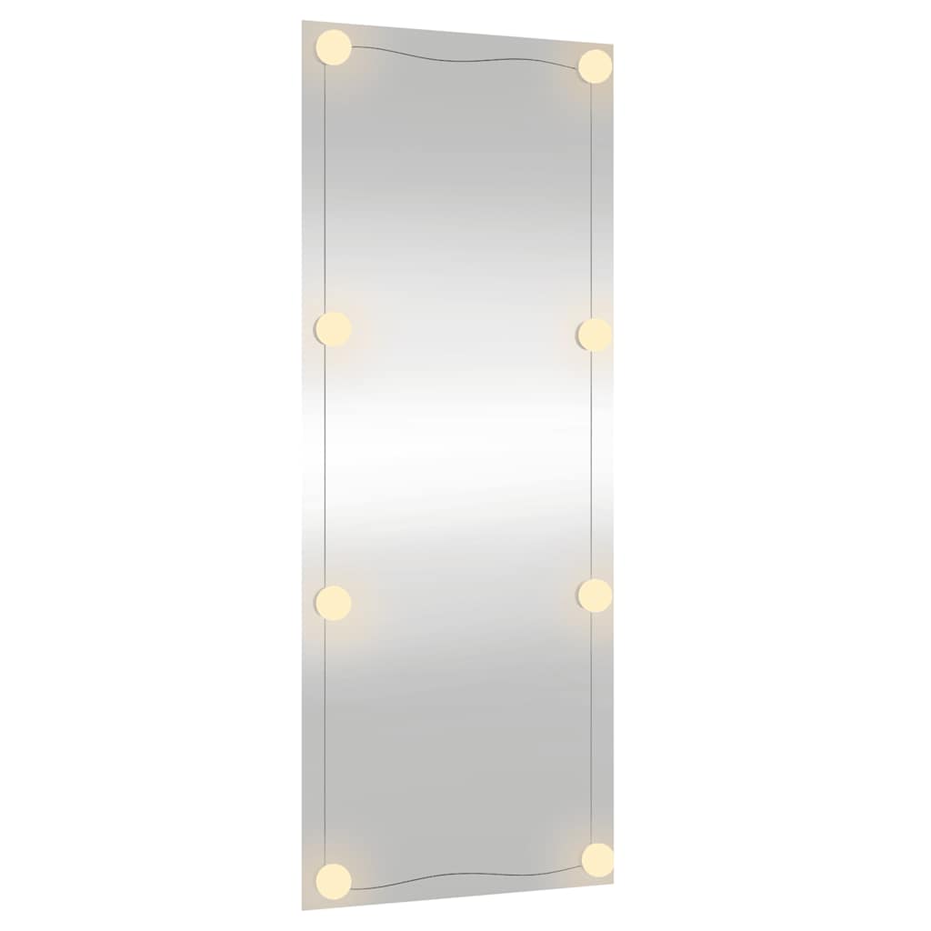 Zidno ogledalo s LED svjetlima 40 x 100 cm stakleno pravokutno