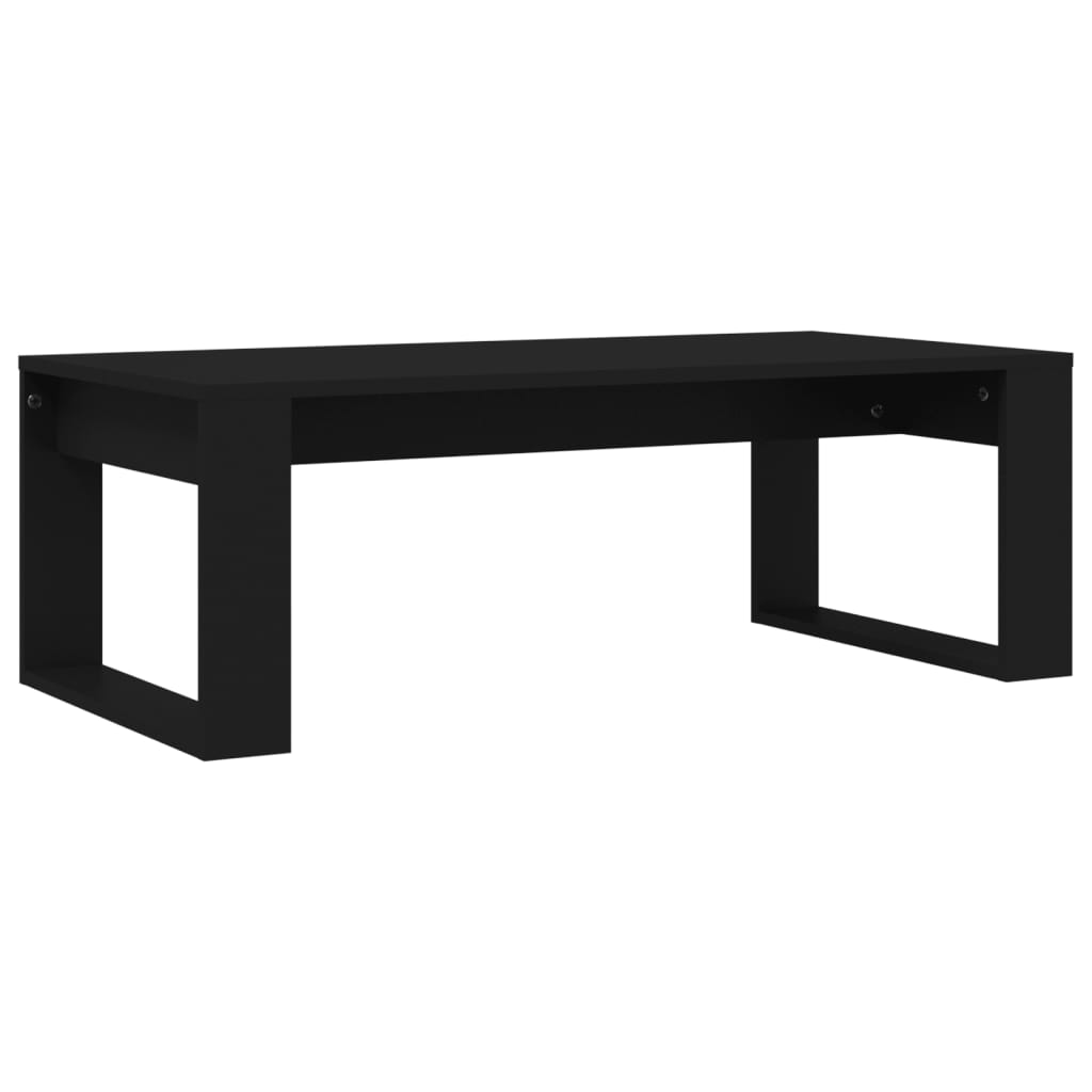 Stolić za kavu crni 102 x 50 x 35 cm od konstruiranog drva