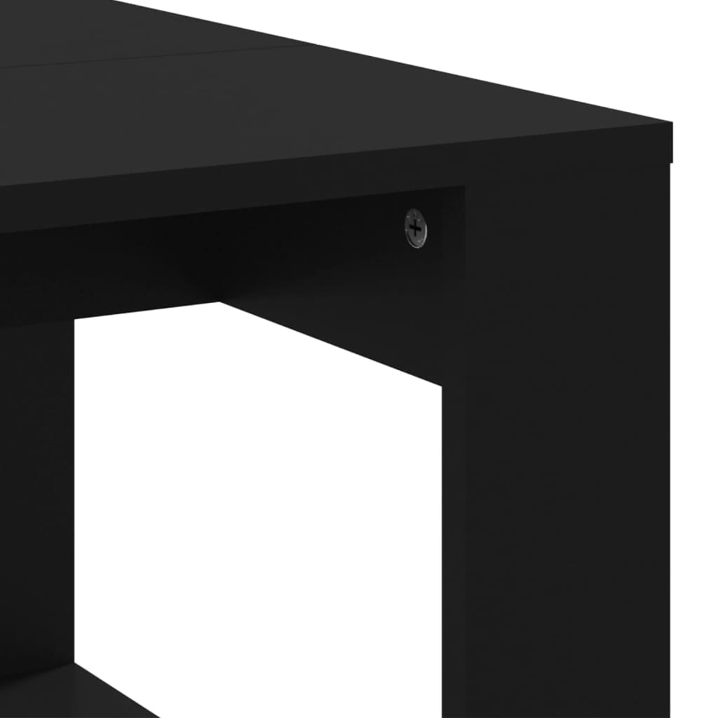 Stolić za kavu crni 102 x 50 x 35 cm od konstruiranog drva