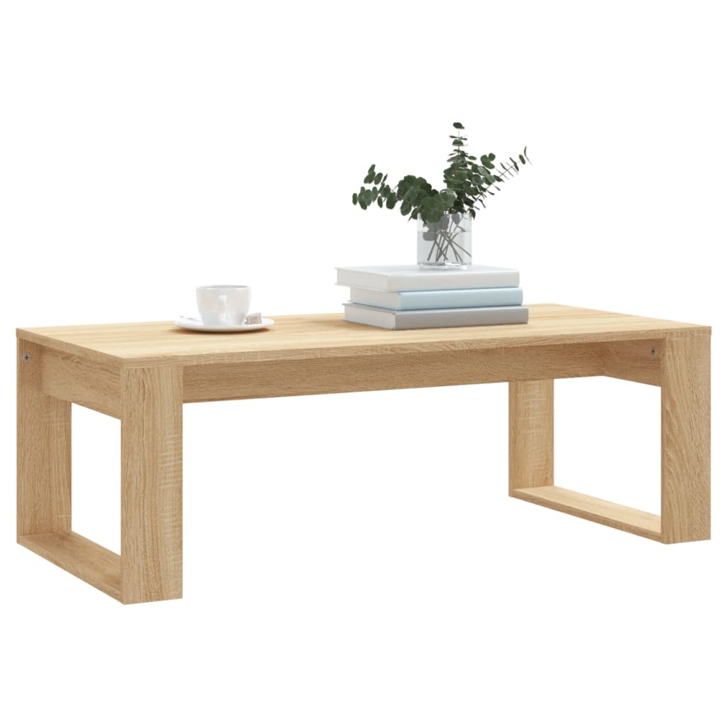 Stolić za kavu boja hrasta 102 x 50 x 35 cm konstruirano drvo