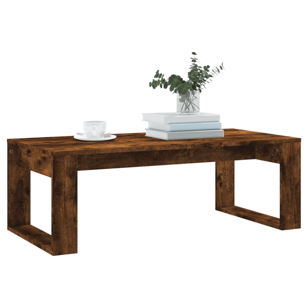 Stolić za kavu boja hrasta 102 x 50 x 35 cm konstruirano drvo