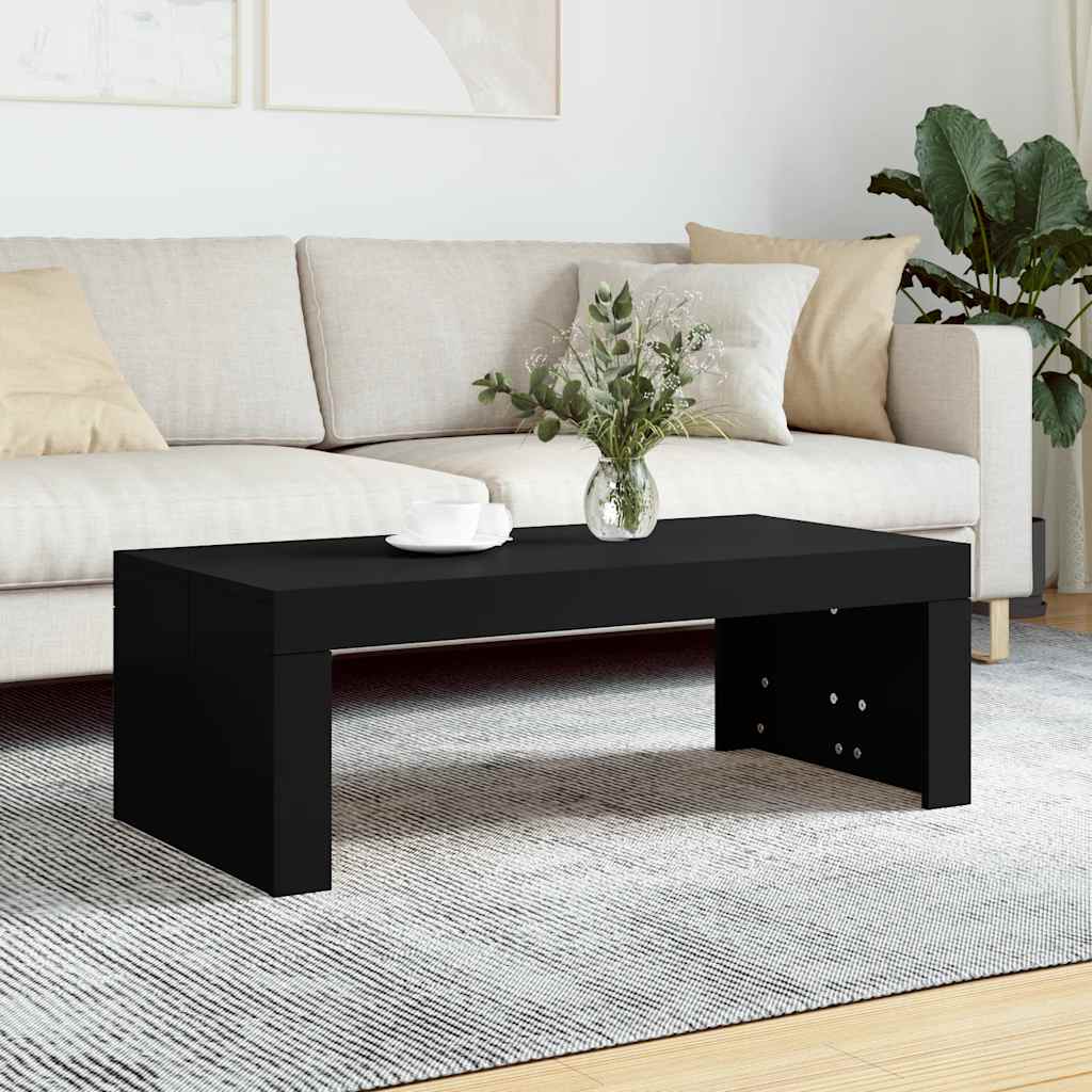 Stolić za kavu crni 102 x 50 x 36 cm od konstruiranog drva
