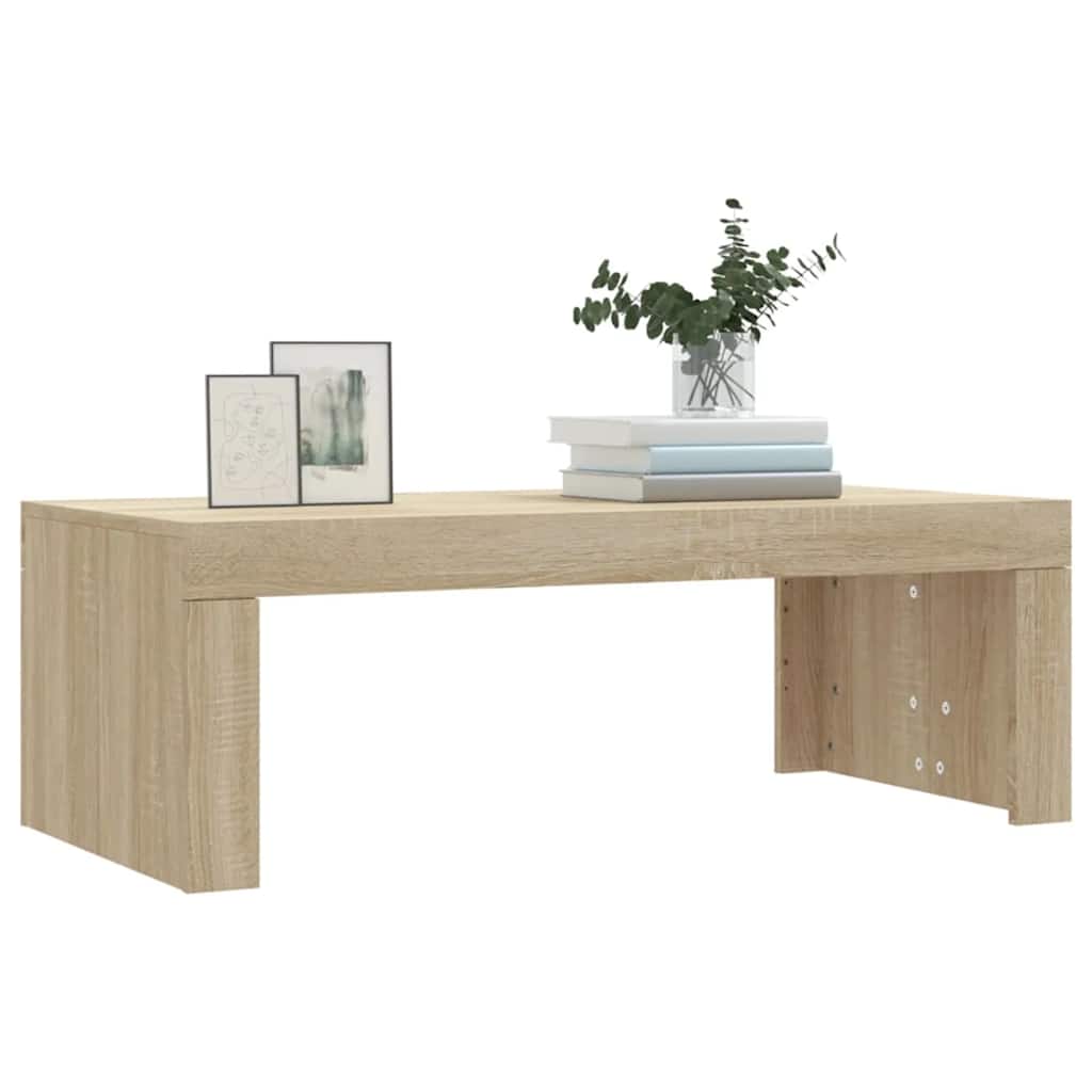 Stolić za kavu boja hrasta 102x50x36 cm konstruirano drvo