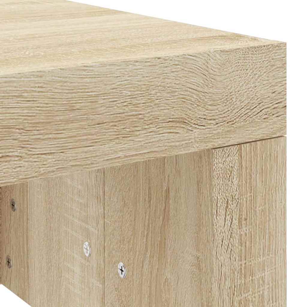 Stolić za kavu boja hrasta 102x50x36 cm konstruirano drvo