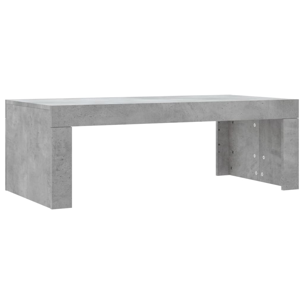 Stolić za kavu boja betona 102x50x36 cm konstruirano drvo