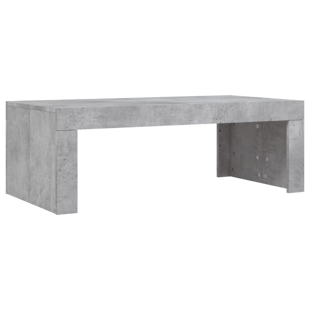 Stolić za kavu boja betona 102x50x36 cm konstruirano drvo