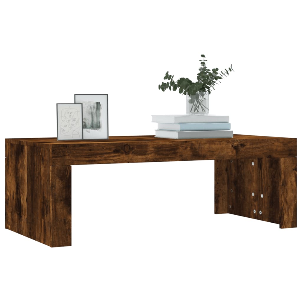 Stolić za kavu boja hrasta 102x50x36 cm konstruirano drvo