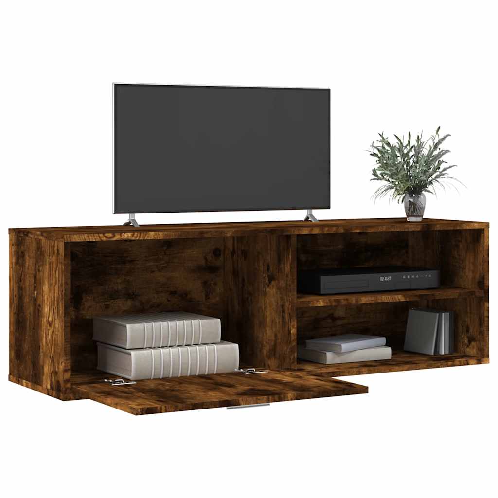 TV ormarić boja dimljenog hrasta 120x34x37 cm konstruirano drvo