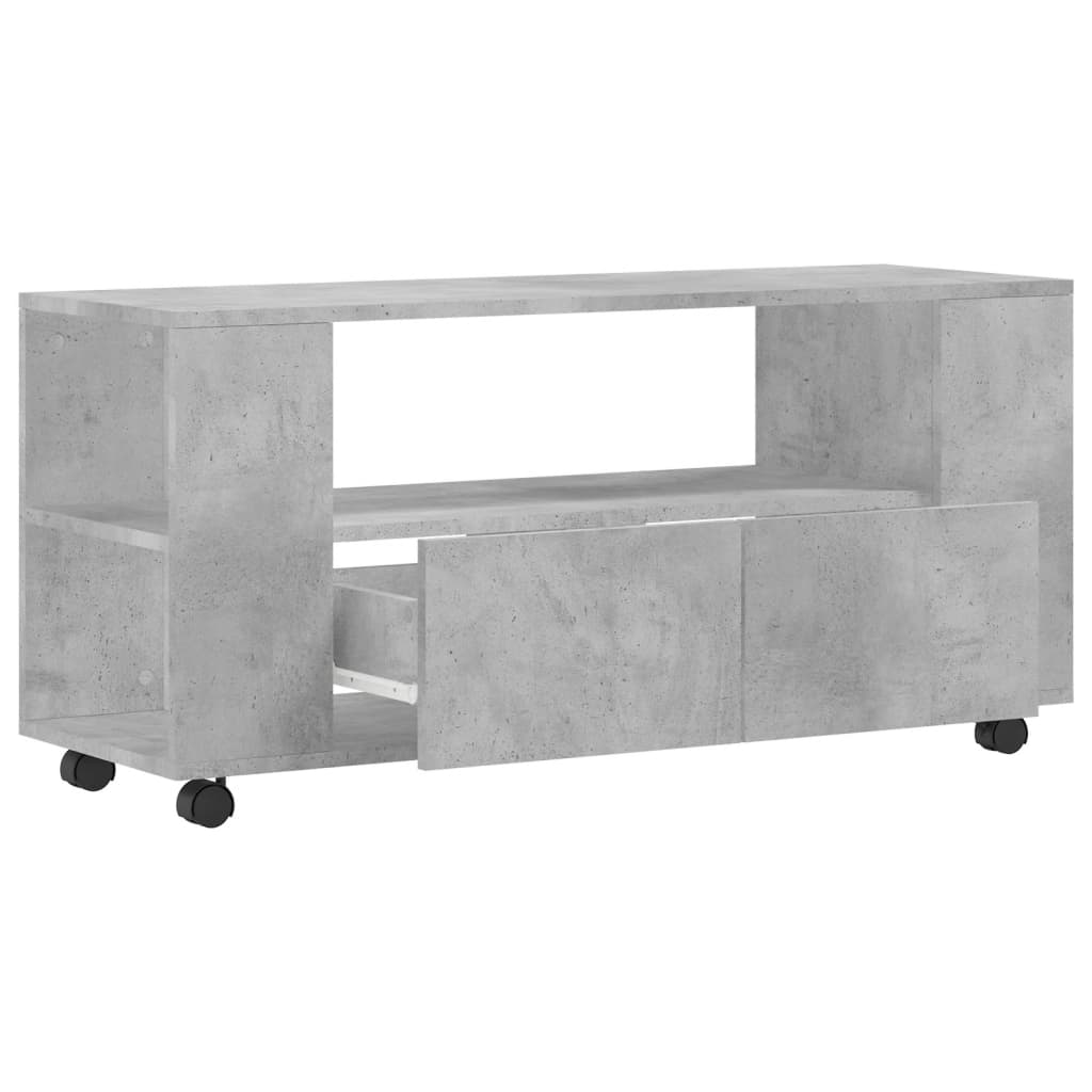 TV ormarić boja betona 102 x 34,5 x 43 cm od konstruiranog drva
