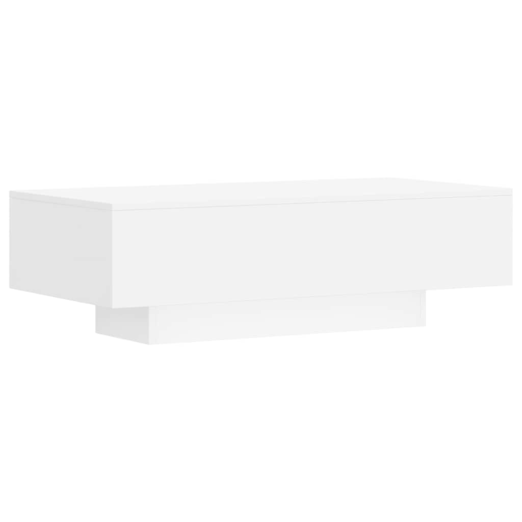 Stolić za kavu bijeli 100 x 49,5 x 31 cm od konstruiranog drva