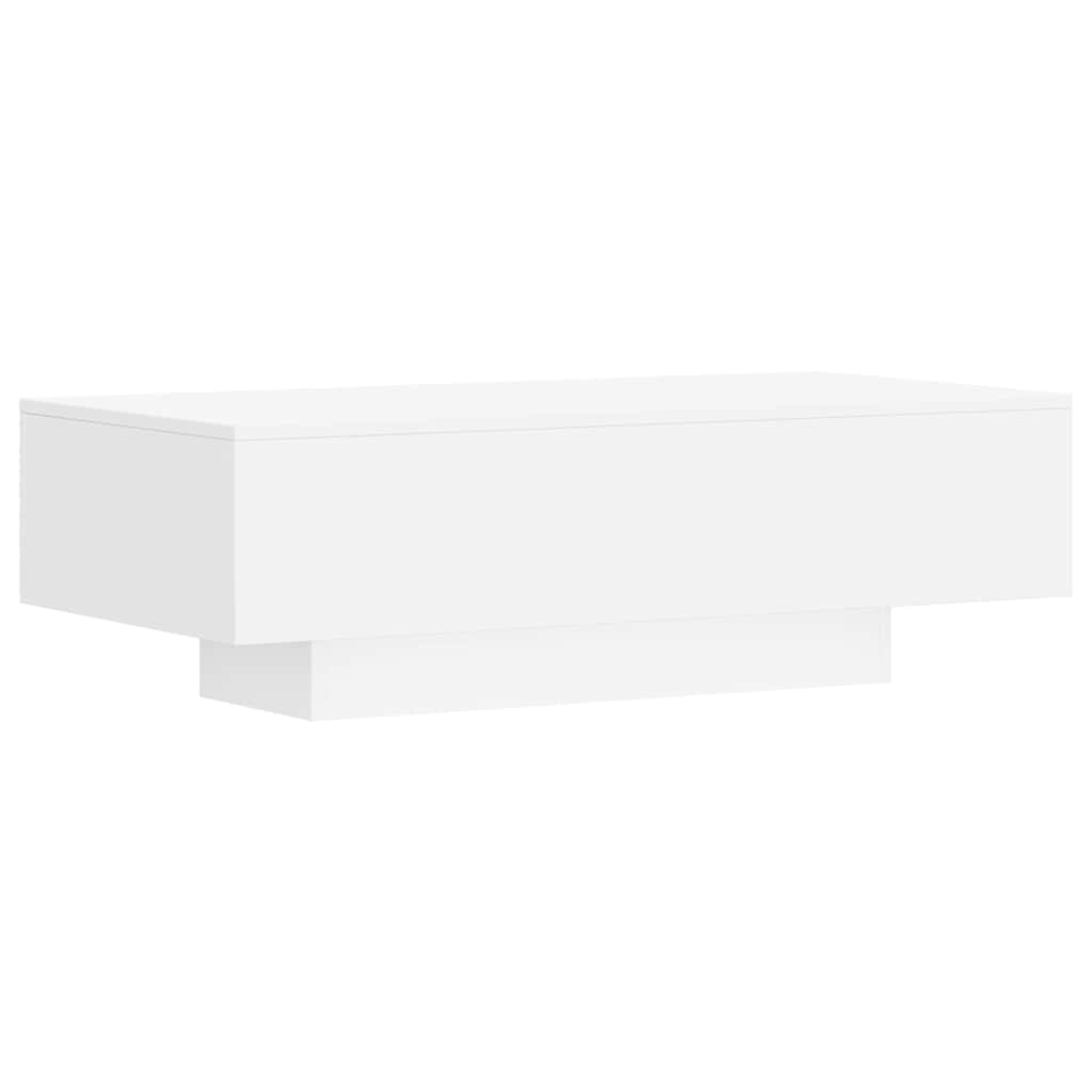 Stolić za kavu bijeli 100 x 49,5 x 31 cm od konstruiranog drva