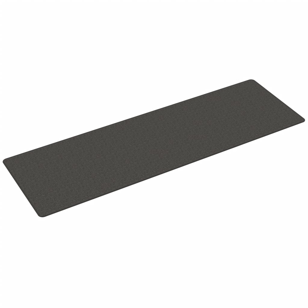Tepih-staza s izgledom sisala antracit 80 x 250 cm