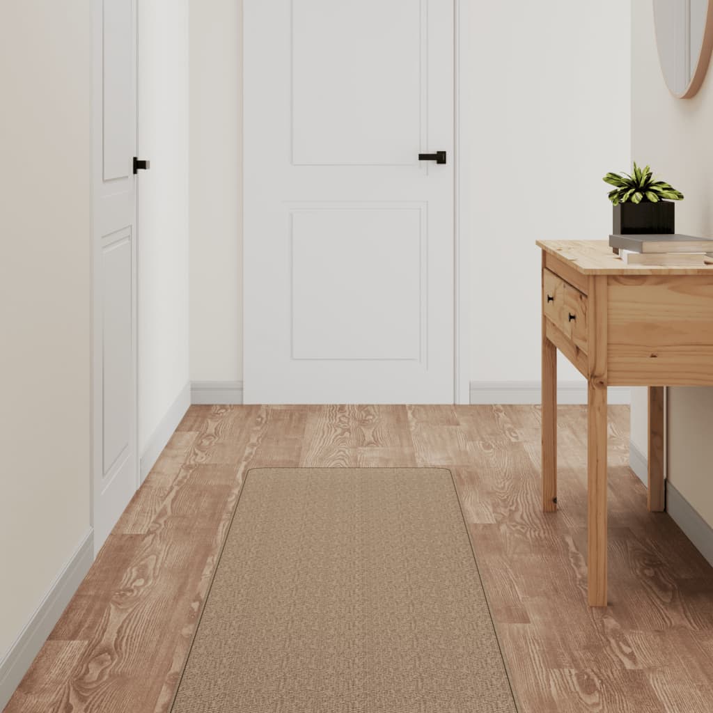 Tepih-staza s izgledom sisala boja pijeska 50 x 250 cm