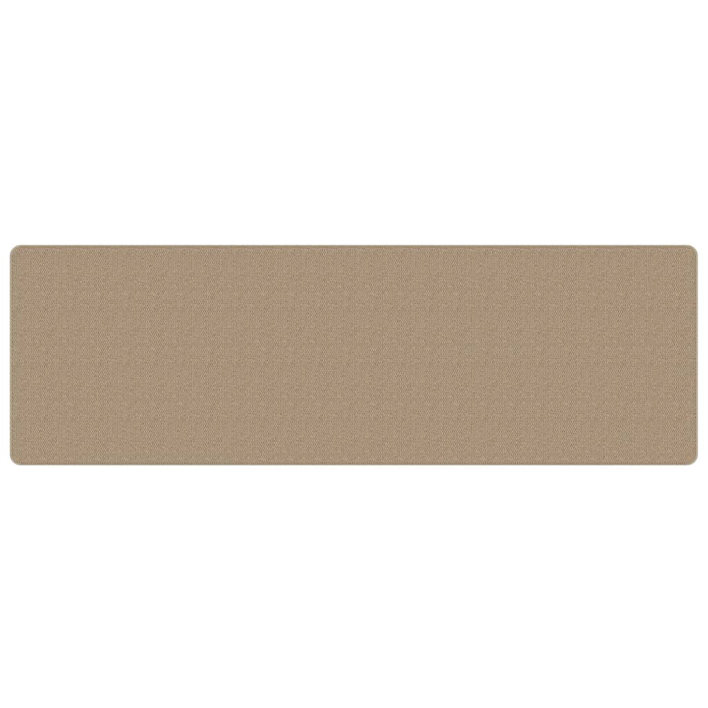 Tepih-staza s izgledom sisala boja pijeska 80 x 250 cm