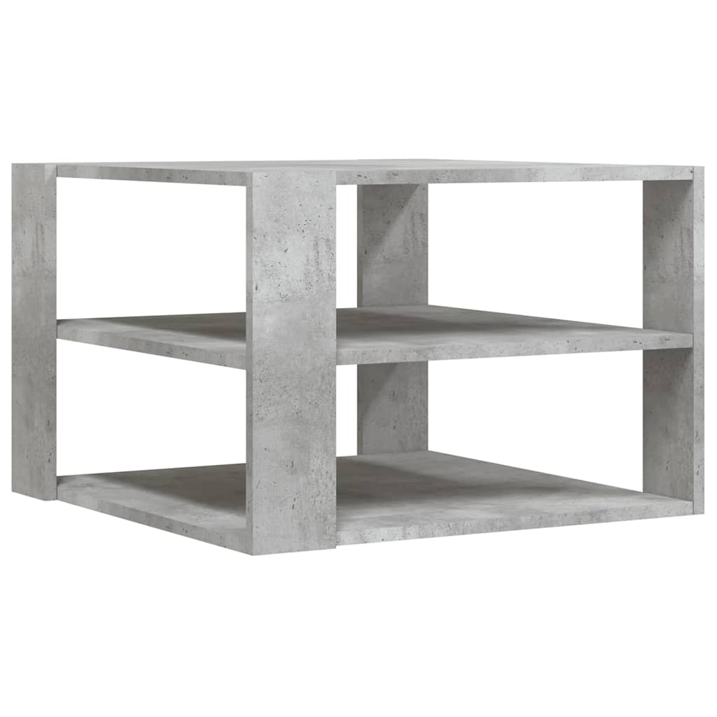 Stolić za kavu boja betona 58x58x40 cm konstruirano drvo