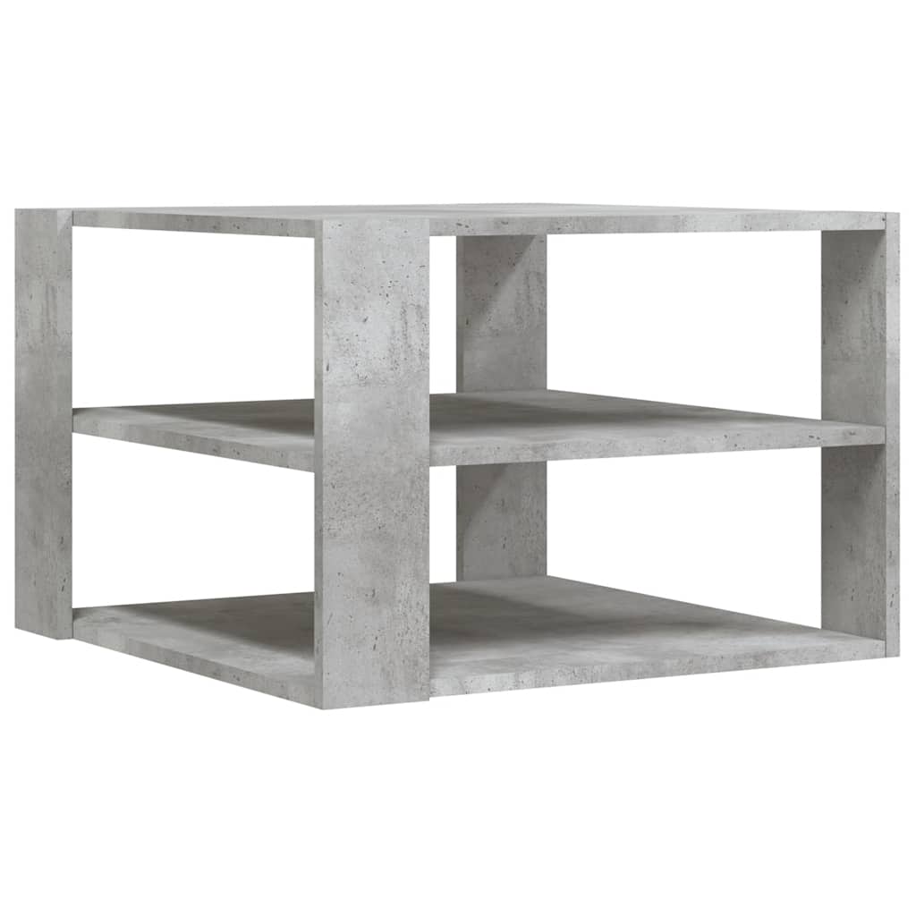 Stolić za kavu boja betona 58x58x40 cm konstruirano drvo