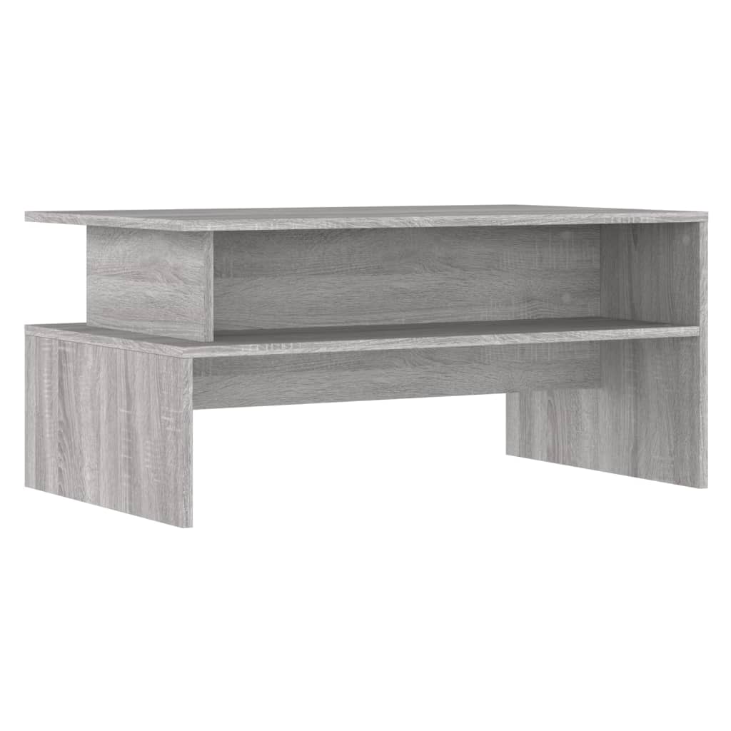 Stolić za kavu siva boja hrasta 90x55x42,5 cm konstruirano drvo
