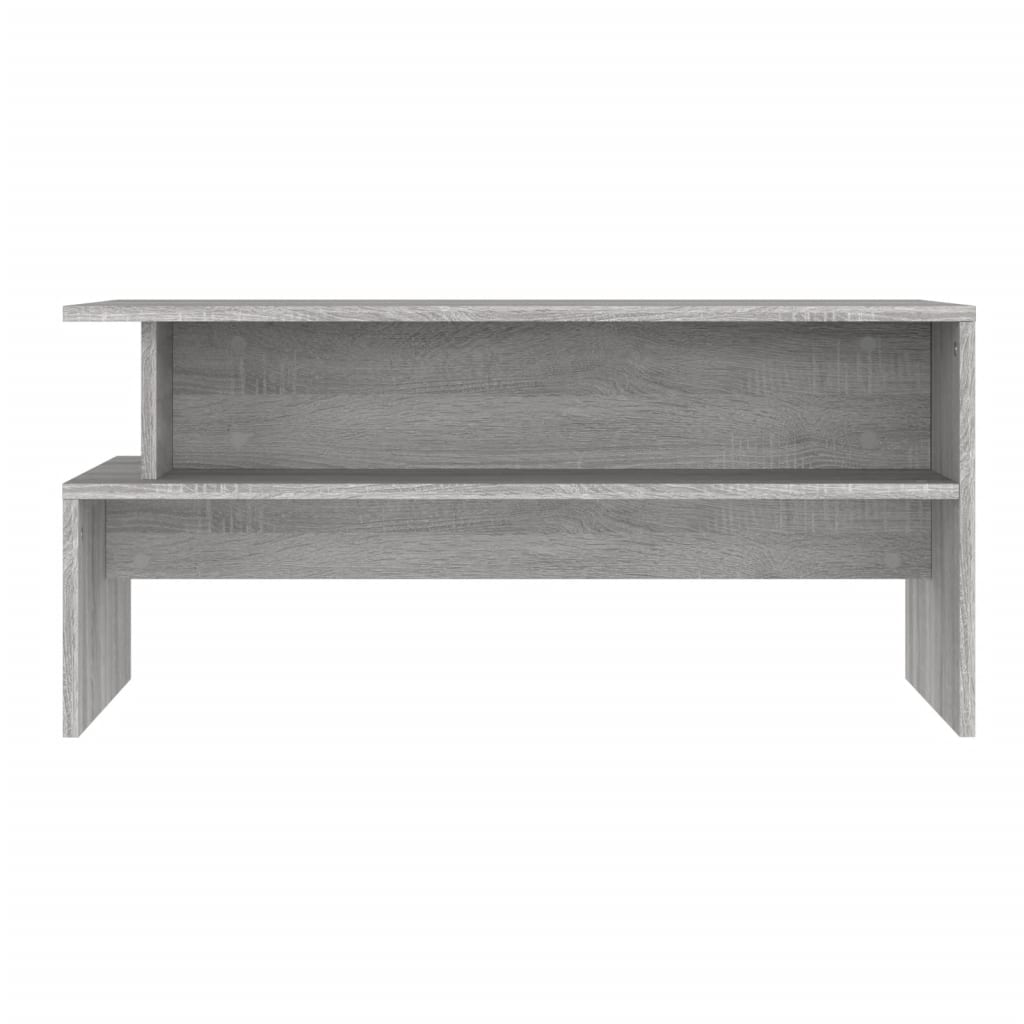 Stolić za kavu siva boja hrasta 90x55x42,5 cm konstruirano drvo