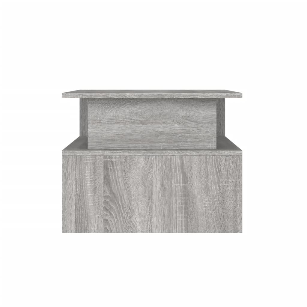 Stolić za kavu siva boja hrasta 90x55x42,5 cm konstruirano drvo