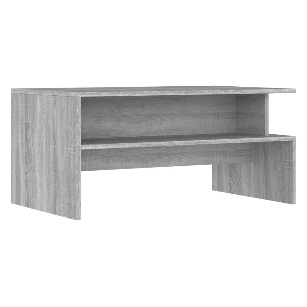 Stolić za kavu siva boja hrasta 90x55x42,5 cm konstruirano drvo