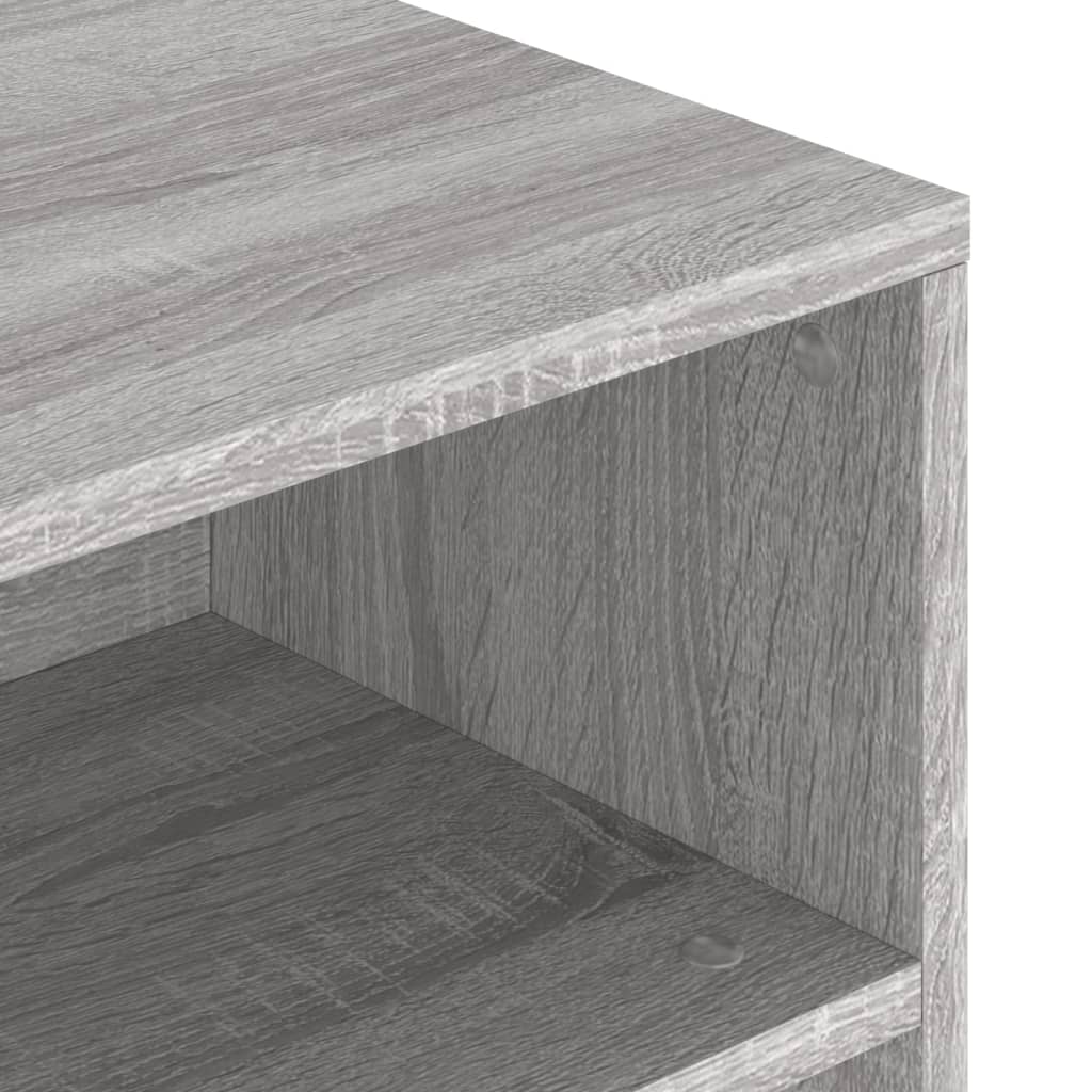 Stolić za kavu siva boja hrasta 90x55x42,5 cm konstruirano drvo