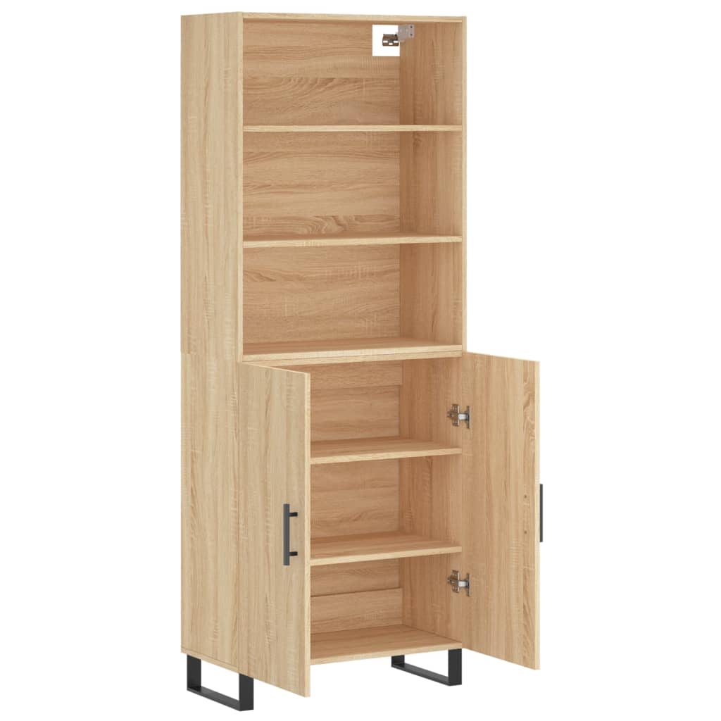 Visoka komoda hrasta sonome 69,5x34x180cm od konstruiranog drva