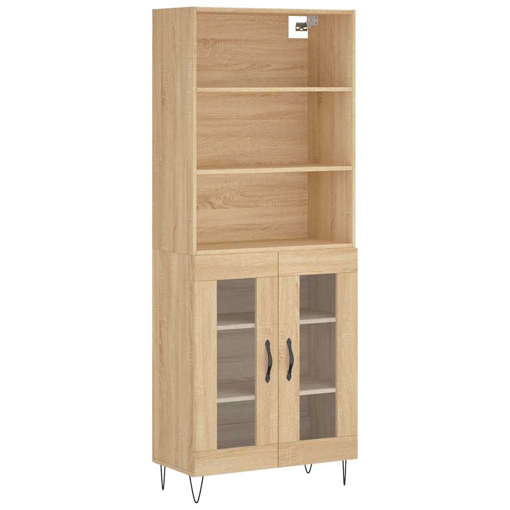 Visoka komoda hrasta sonome 69,5x34x180cm od konstruiranog drva