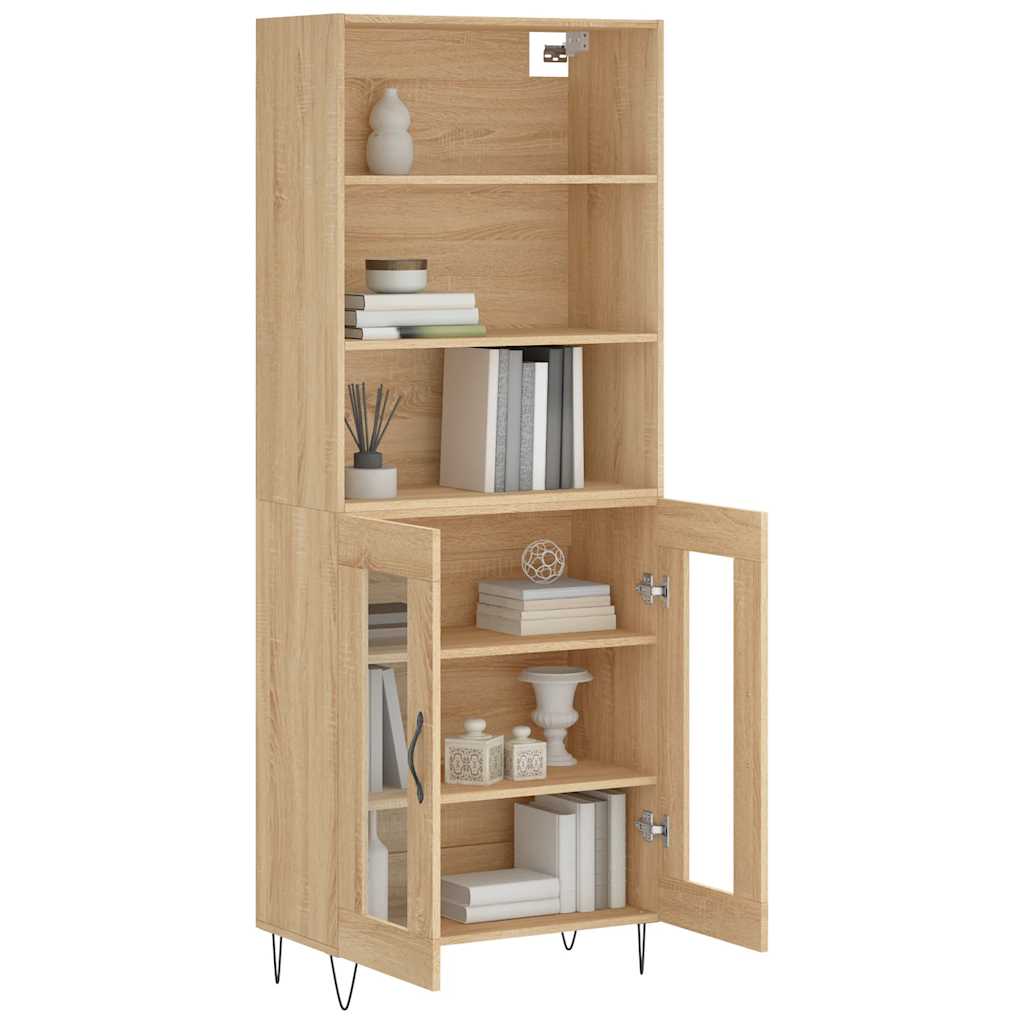 Visoka komoda hrasta sonome 69,5x34x180cm od konstruiranog drva