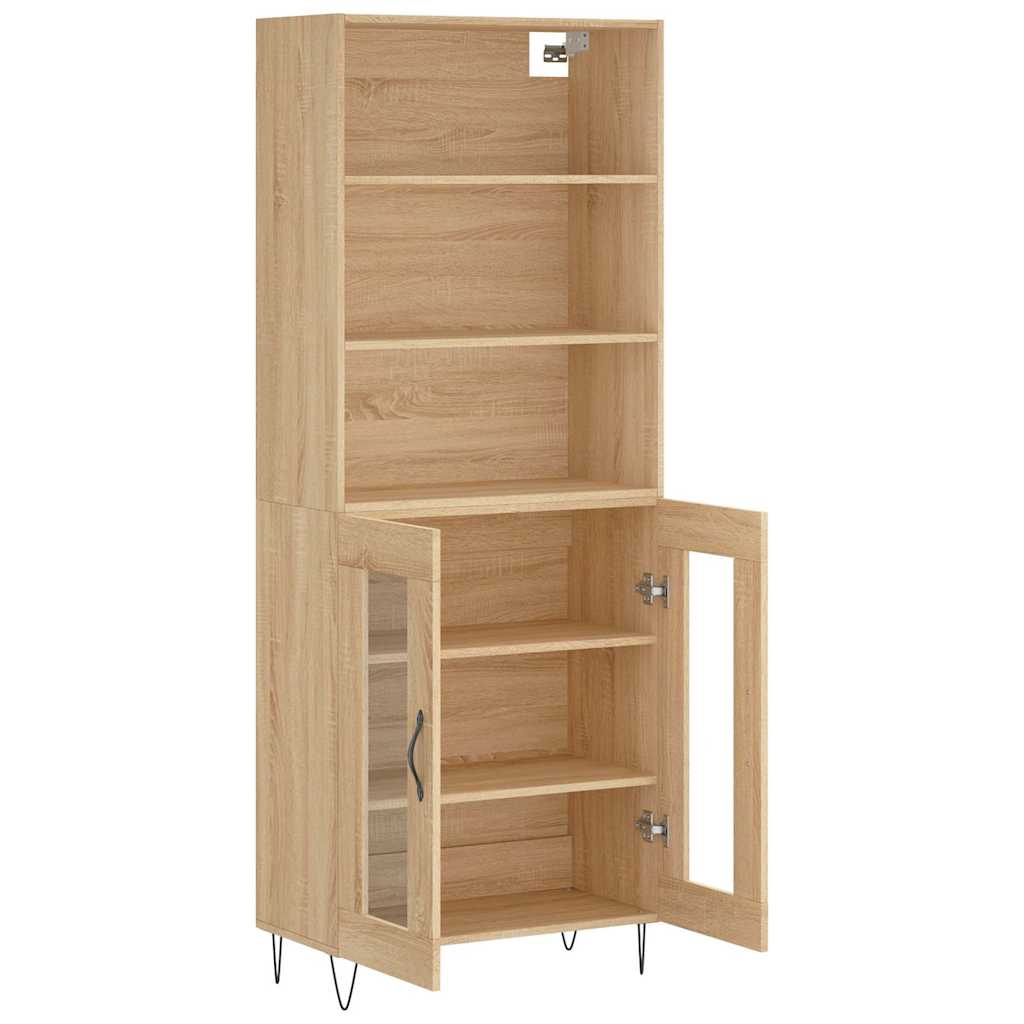 Visoka komoda hrasta sonome 69,5x34x180cm od konstruiranog drva