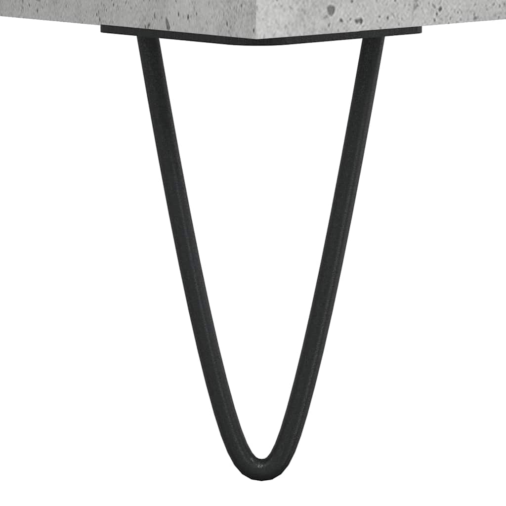 Visoka komoda siva betona 69,5x34x180 cm od konstruiranog drva