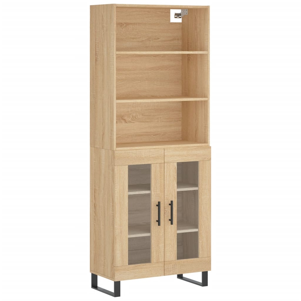 Visoka komoda hrasta sonome 69,5x34x180cm od konstruiranog drva