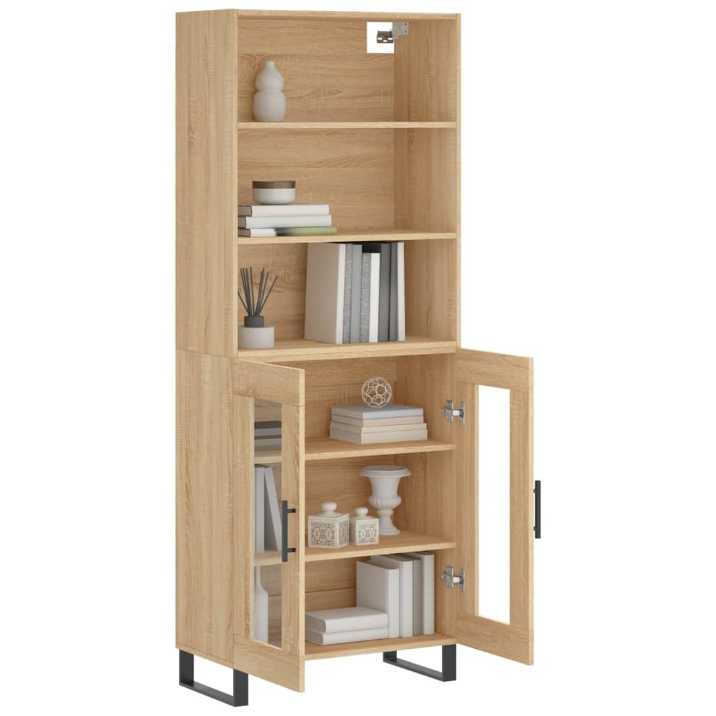 Visoka komoda hrasta sonome 69,5x34x180cm od konstruiranog drva