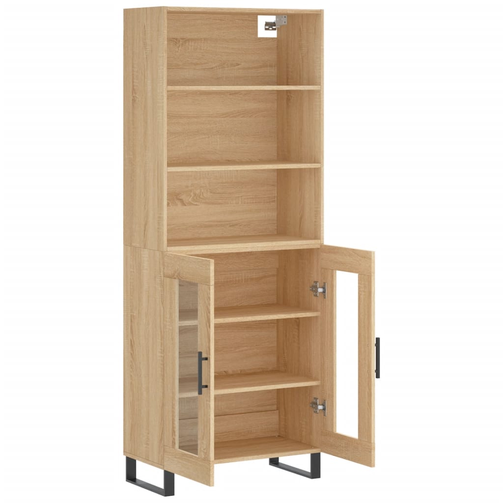 Visoka komoda hrasta sonome 69,5x34x180cm od konstruiranog drva