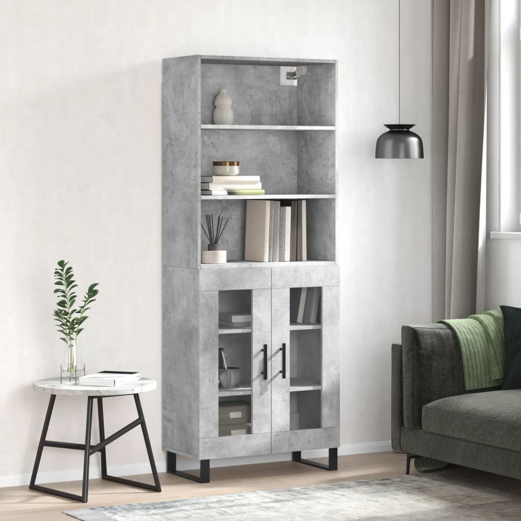 Highboard 2 pcs 69,5 x 34 x 180 cm Konstruirano drvo