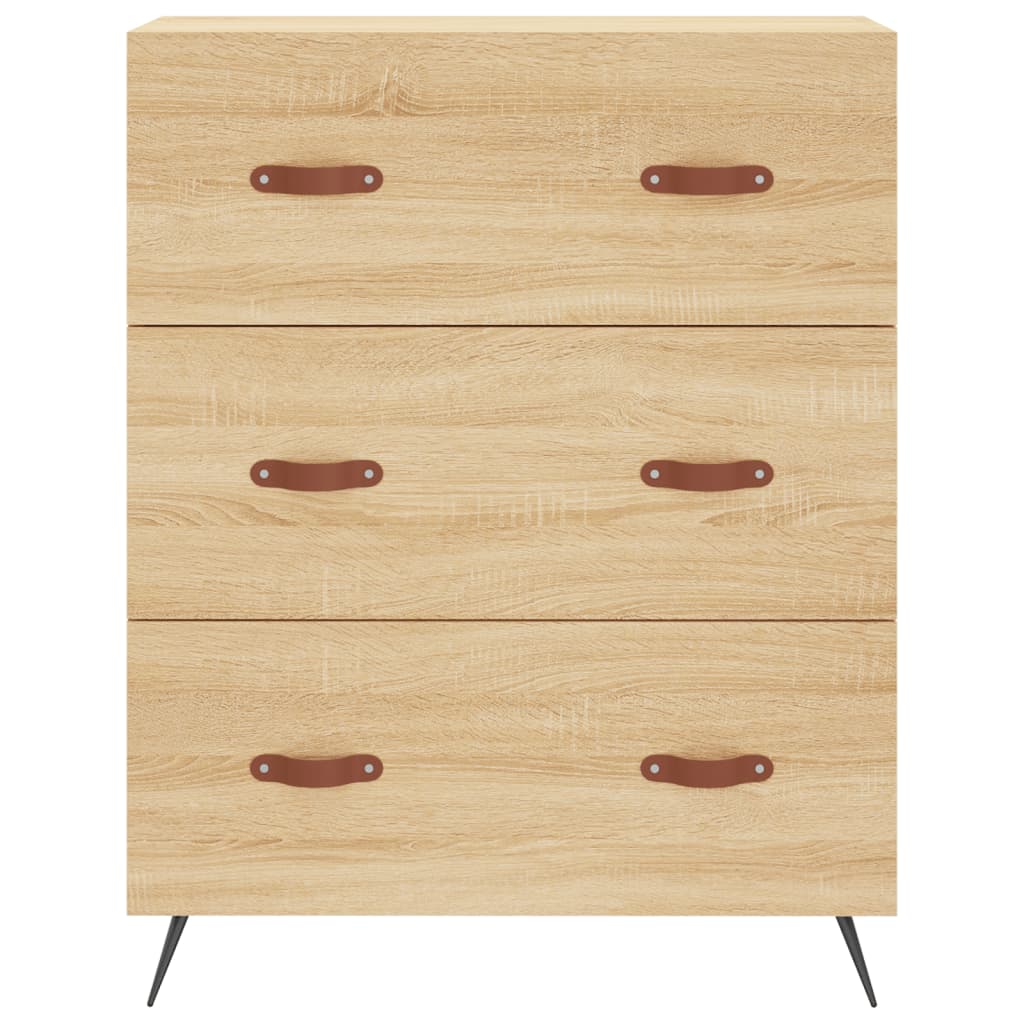 Visoka komoda hrasta sonome 69,5x34x180cm od konstruiranog drva
