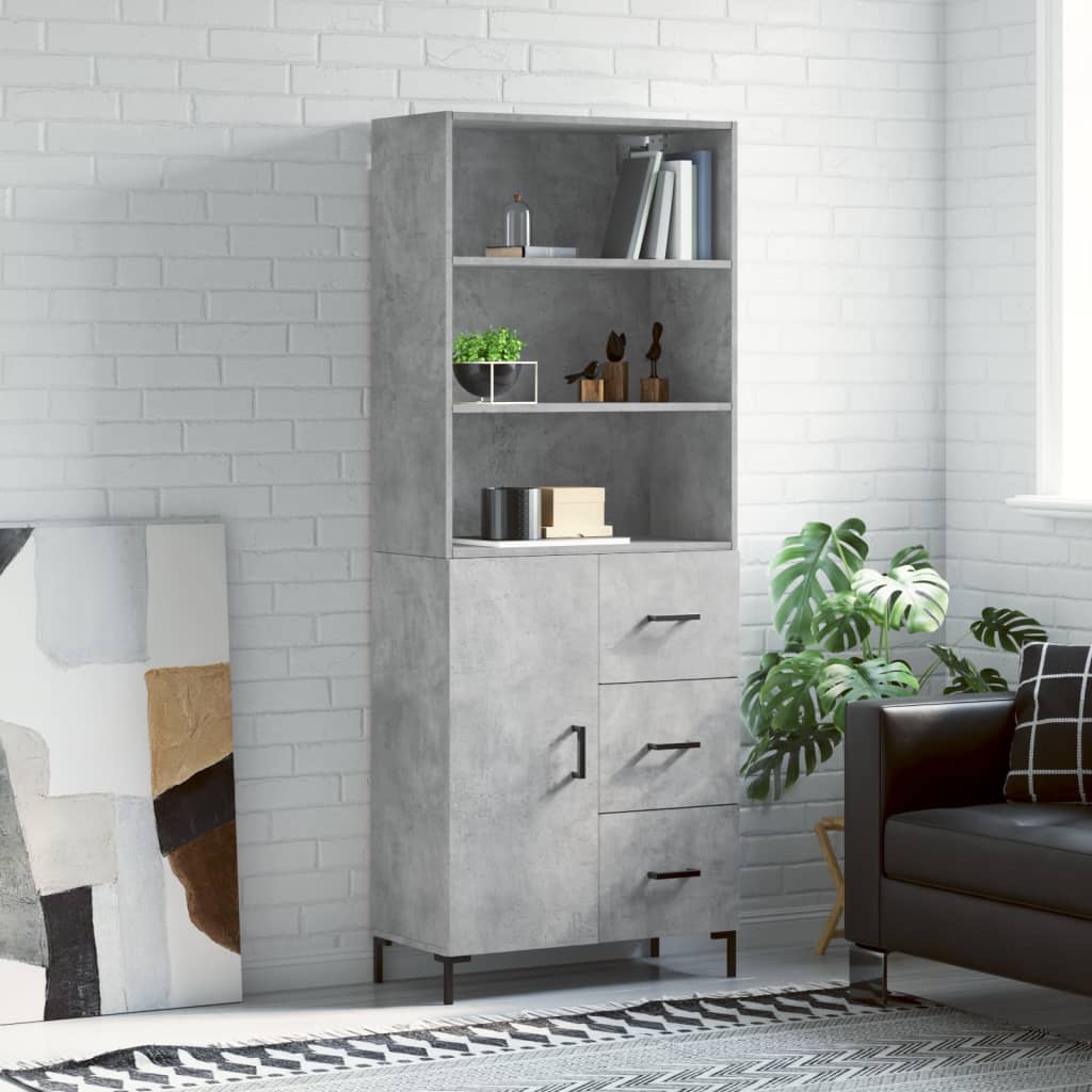 Highboard 2 pcs 69,5 x 34 x 180 cm Konstruirano drvo