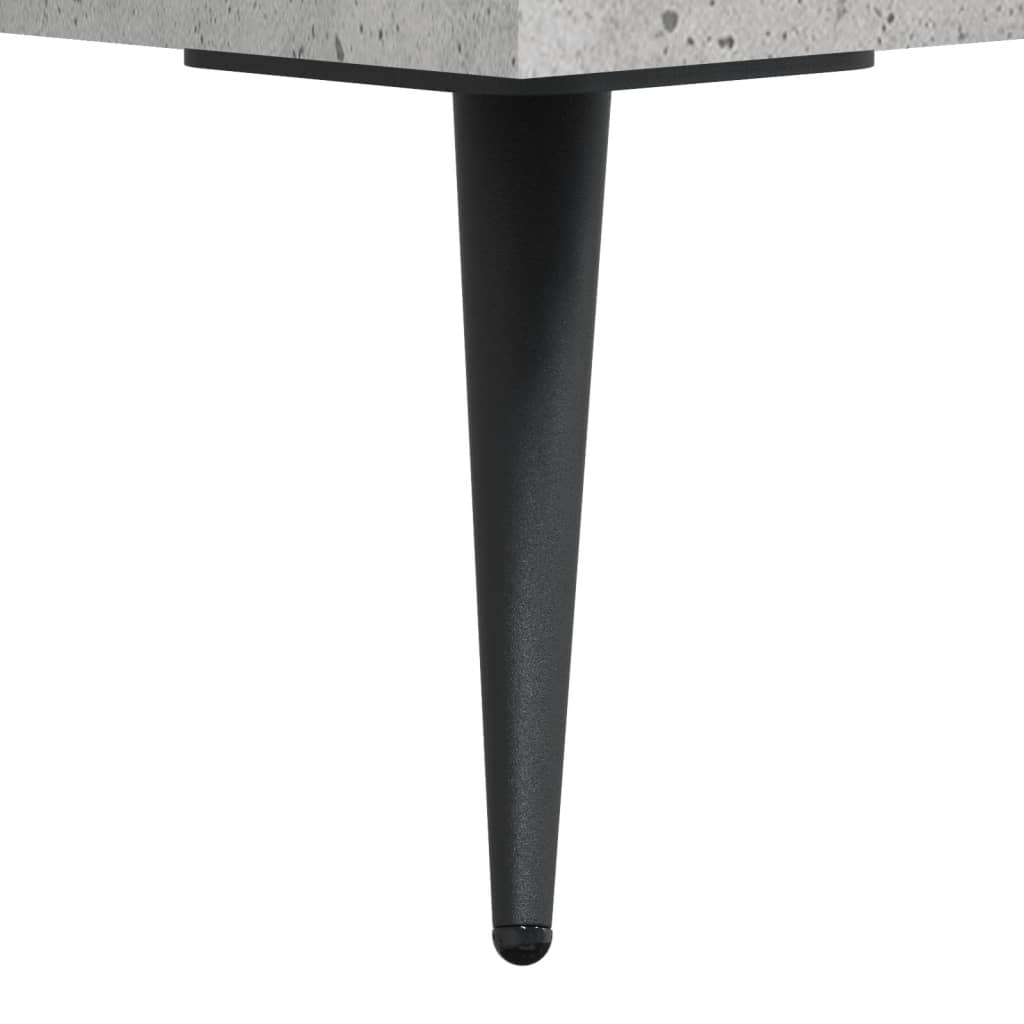 Visoka komoda siva betona 69,5x32,5x180 cm konstruirano drvo