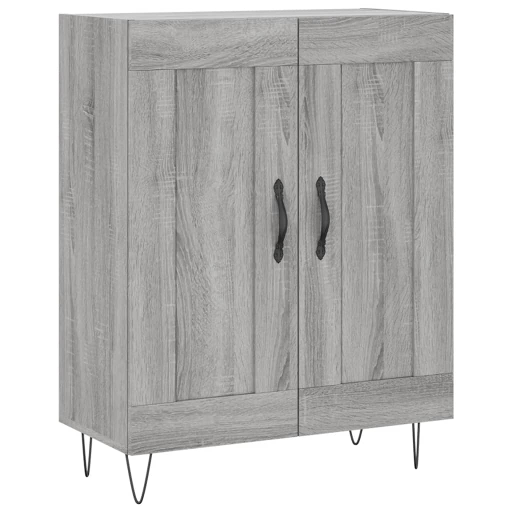 Visoka komoda siva sonome 69,5x34x180 cm od konstruiranog drva
