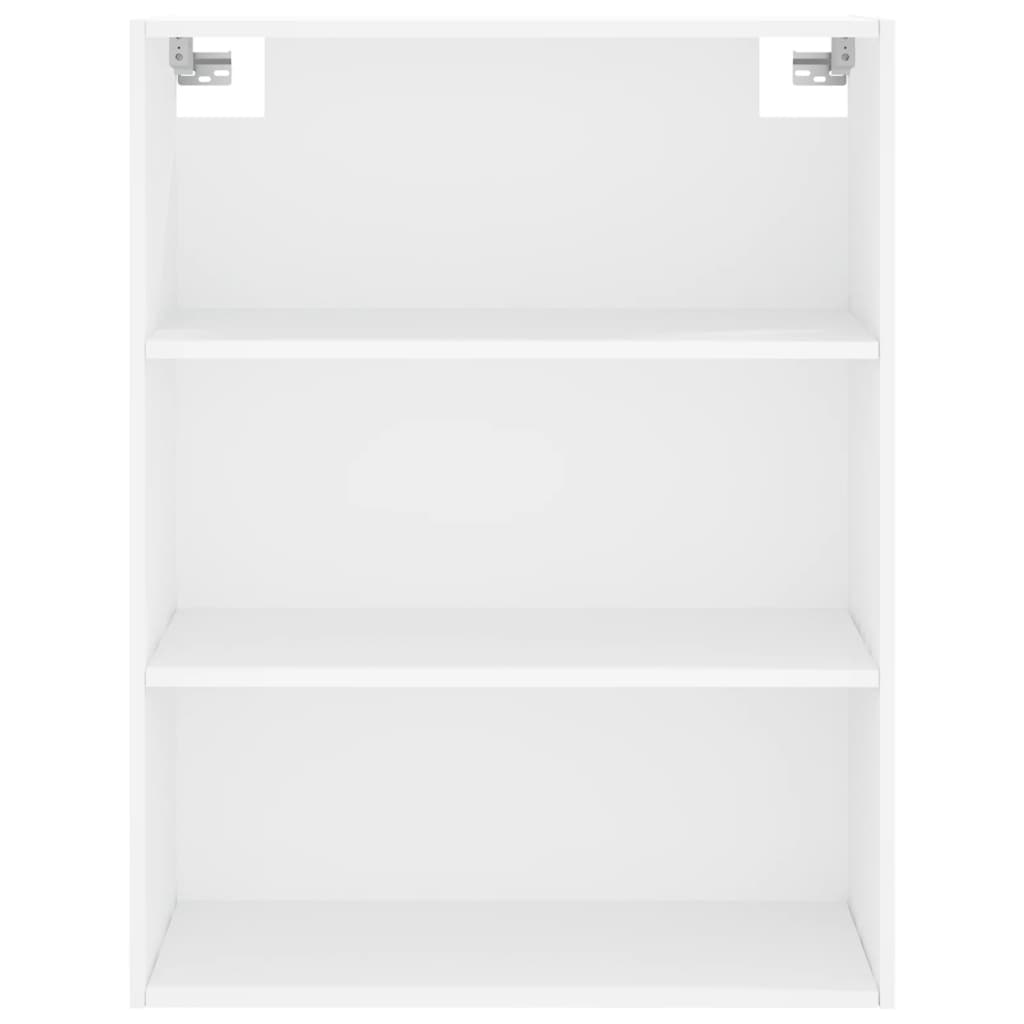Visoka komoda bijela 69,5x34x180 cm konstruirano drvo