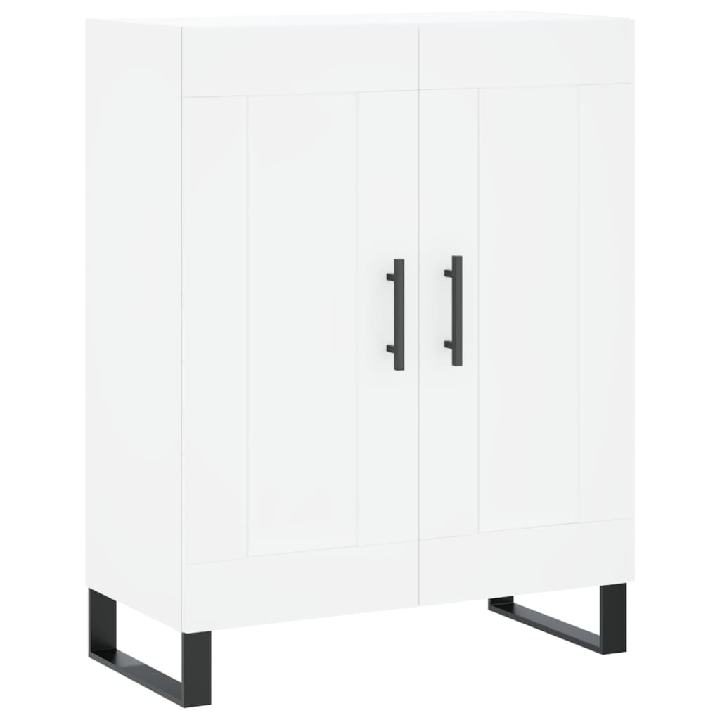 Visoka komoda bijela 69,5x34x180 cm konstruirano drvo