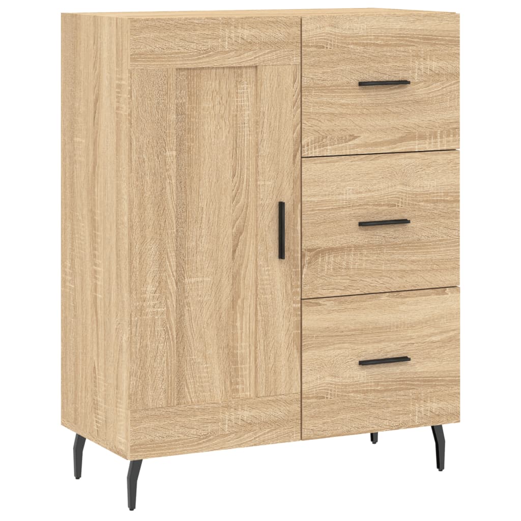 Visoka komoda hrasta sonome 69,5x34x180cm od konstruiranog drva