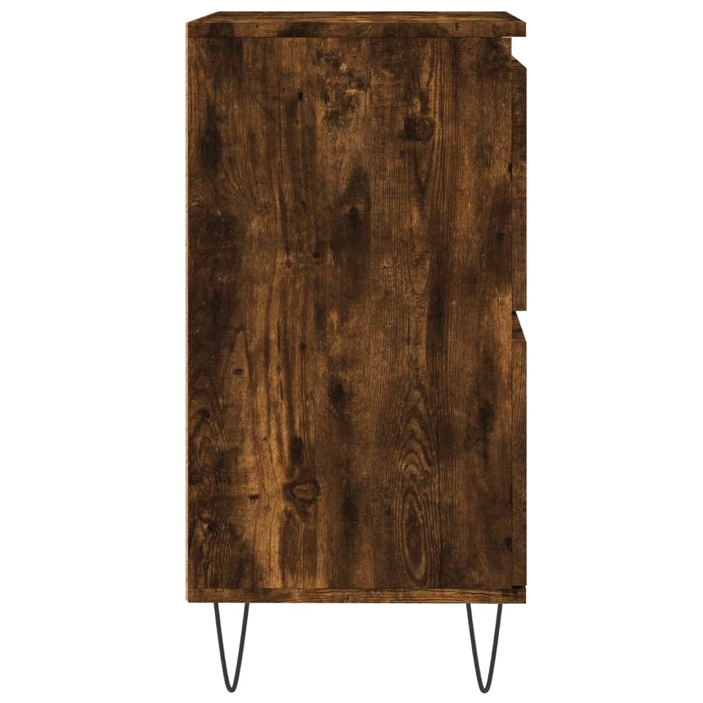 Komode 2 kom boja dimljenog hrasta od konstruiranog drva