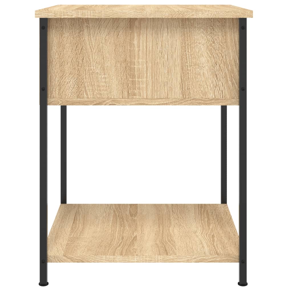 Noćni ormarići 2 kom boja hrasta 44x45x58 cm konstruirano drvo