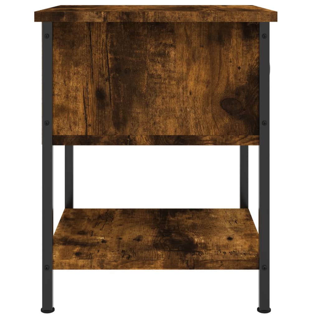 Noćni ormarići 2 kom boja hrasta 34x35,5x45cm konstruirano drvo