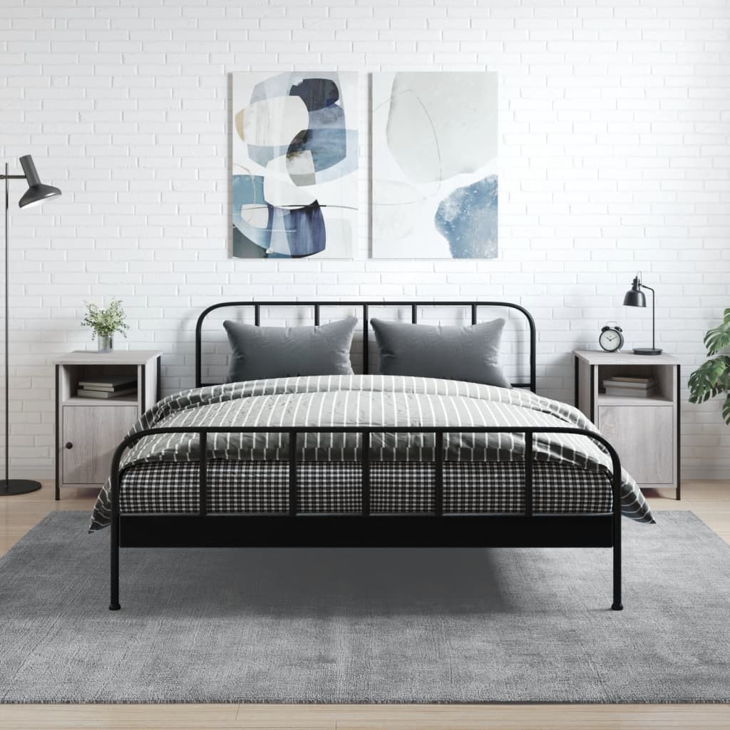 Noćni ormarići 2 kom boja hrasta 40x42x60 cm konstruirano drvo